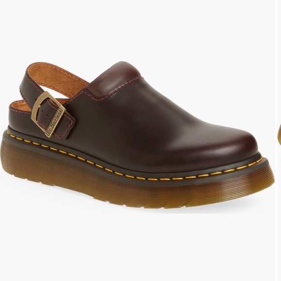 Dr. Martens Shoes - Dr. Martens Dark Brown Laketen Mule Slip-on Clog Loafers